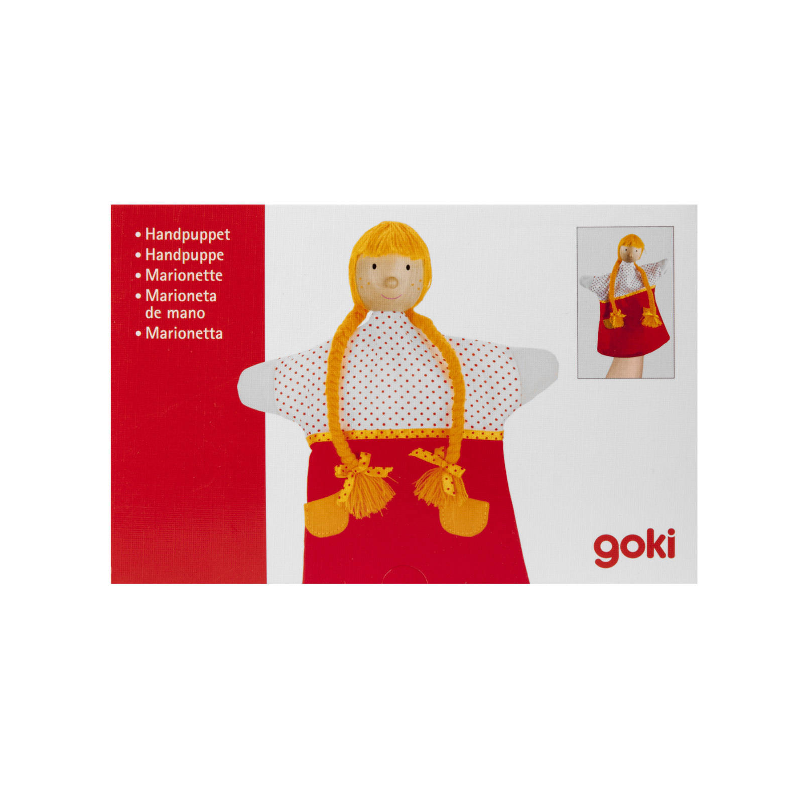 Игровой набор Goki Кукла-перчатка Гретель (51649G) изображение 4