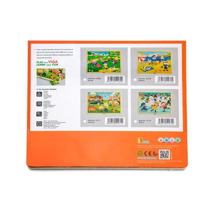 Пазл Viga Toys Пори року. Зима (51272) зображення 3