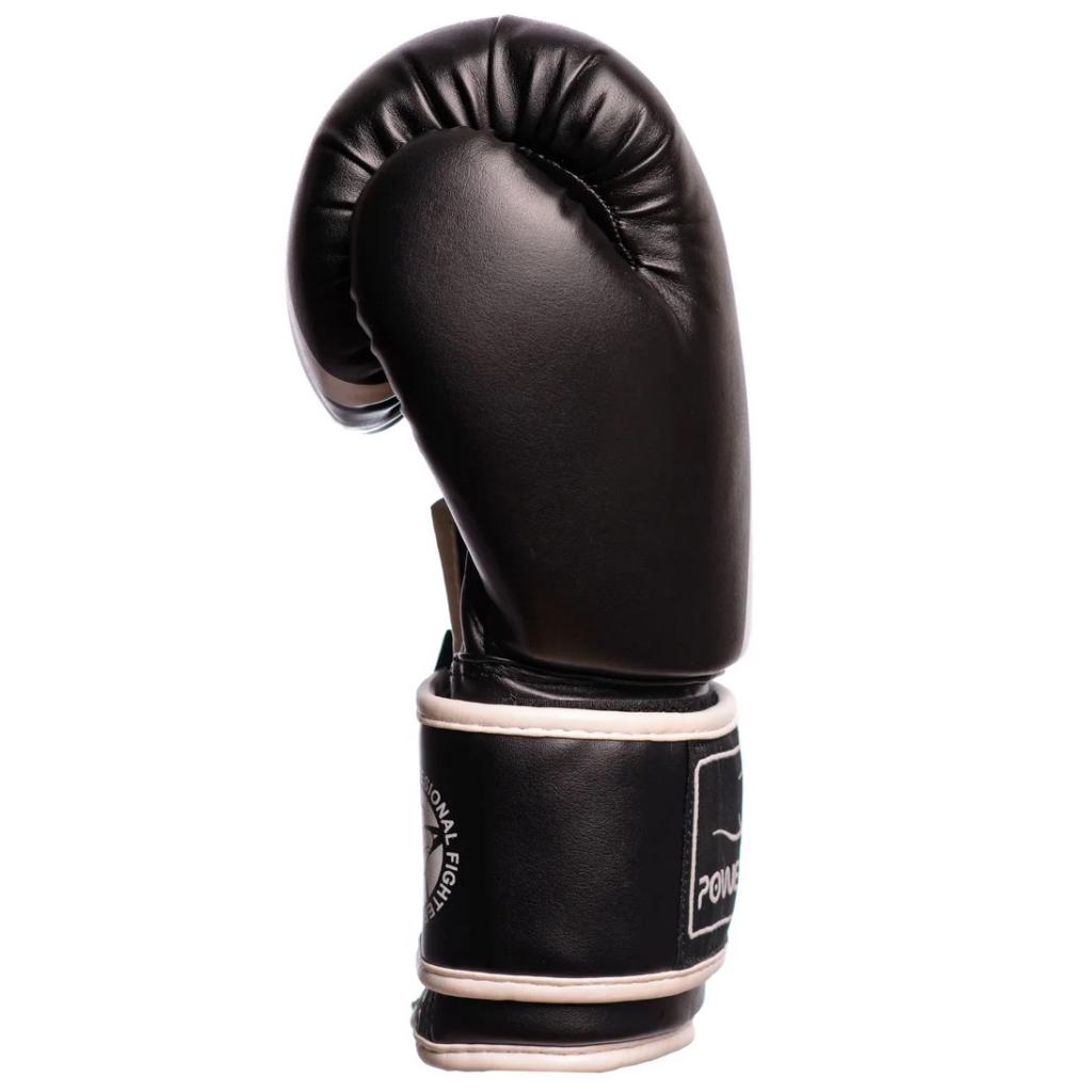 Боксерские перчатки PowerPlay 3010 10oz Black/White (PP_3010_10oz_Black/White) изображение 2