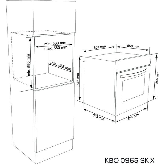 Духовой шкаф Kernau KBO 0965 SK X изображение 2