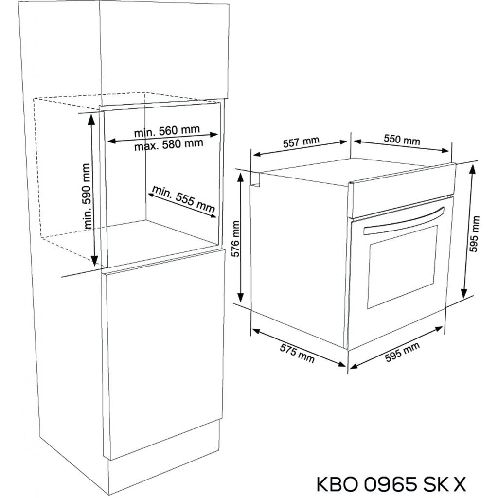 Духовой шкаф Kernau KBO 0965 SK X изображение 2
