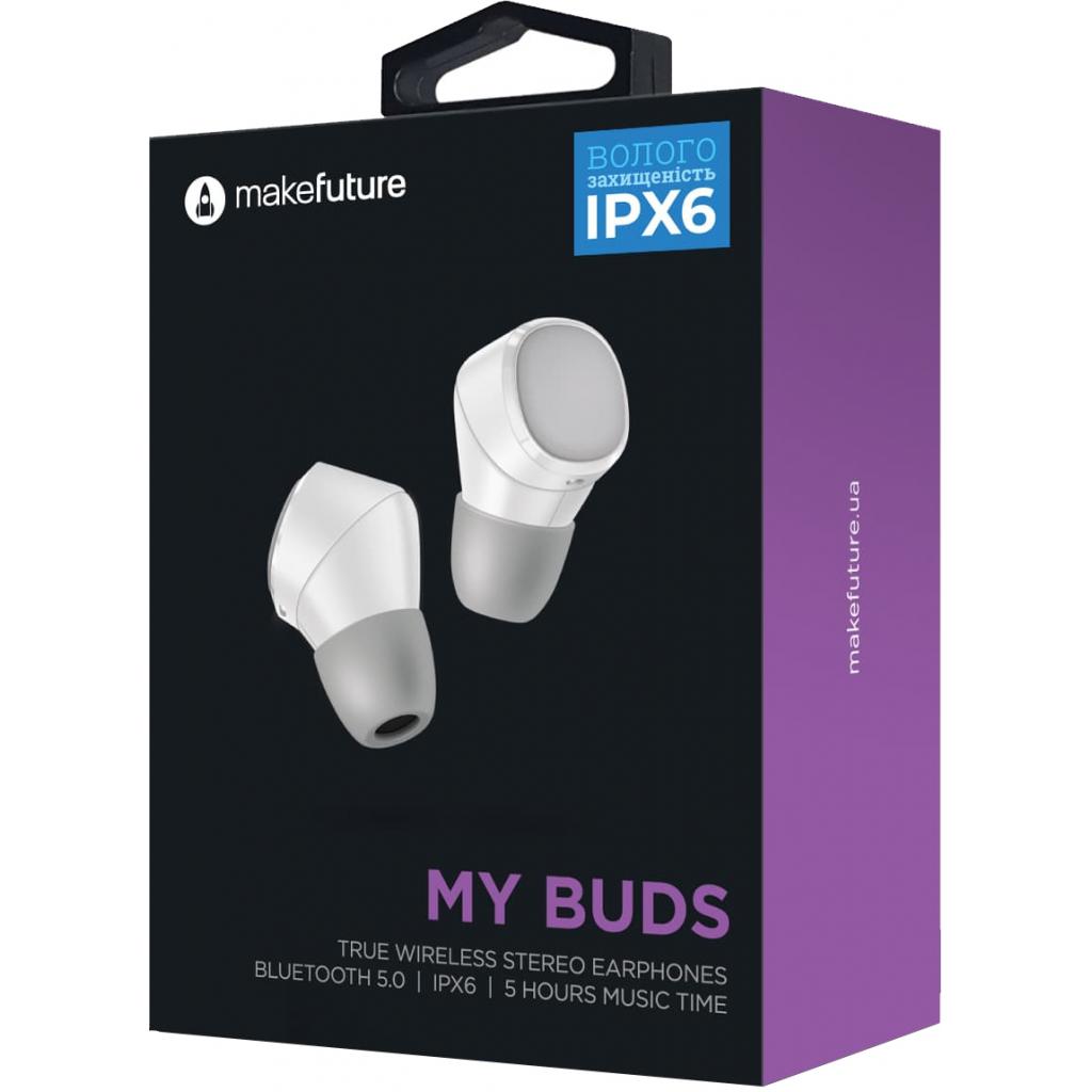 Навушники MakeFuture MyBuds TrueWireless White (MEP-TW01WH) зображення 3