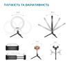 Набір блогера ACCLAB AL-LR101MB 4in1 Ring of Light, Holder, mic., Bluetooth butto (1283126502057) зображення 3