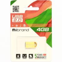 USB флеш накопитель Mibrand 4GB lynx Gold USB 2.0 (MI2.0/LY4M2G) изображение 2