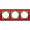 Рамка Videx BINERA червоне скло 3 поста (VF-BNFRG3H-RD) зображення 2