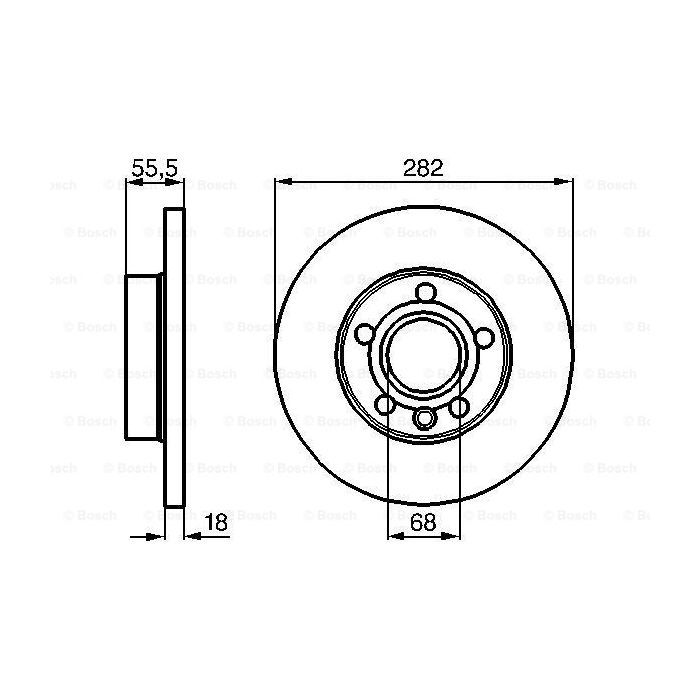 Тормозной диск Bosch 0 986 478 870 изображение 5