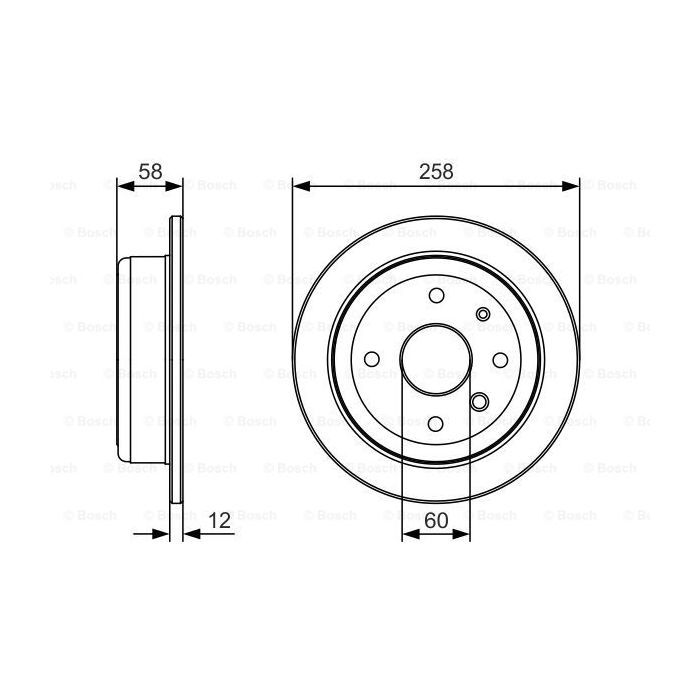 Тормозной диск Bosch 0 986 479 T52