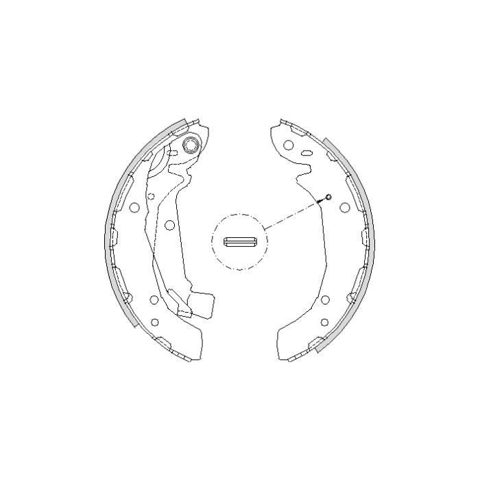 Гальмівні колодки REMSA 4197.00