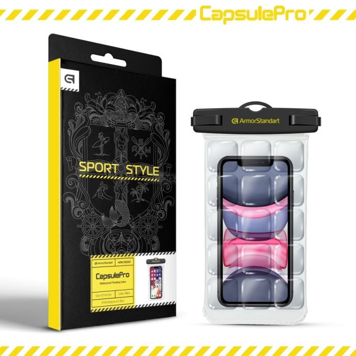 Чохол до мобільного телефона Armorstandart CapsulePro Waterproof Floating Case Black (ARM59232) зображення 7