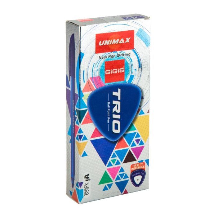 Ручка кулькова Unimax Trio, синя (UX-104-02) зображення 3