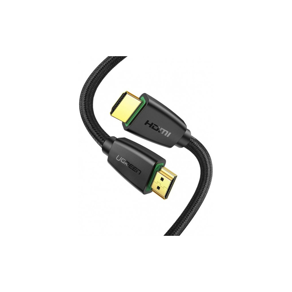 Кабель мультимедійний HDMI to HDMI 1.0m HD118 Nylon Braid (Black) Ugreen (40408) зображення 3