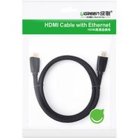 Кабель мультимедийный HDMI M to HDMI M 1.0m nylon braid black Ugreen (40408) изображение 4