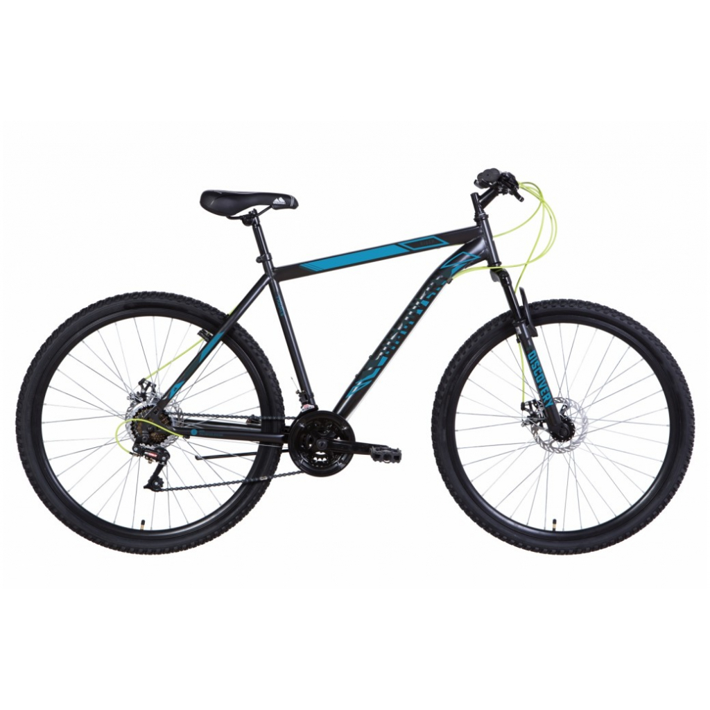 Велосипед Discovery 29" RIDER AM DD рама-19" 2021 Black/Blue (OPS-DIS-29-109)
