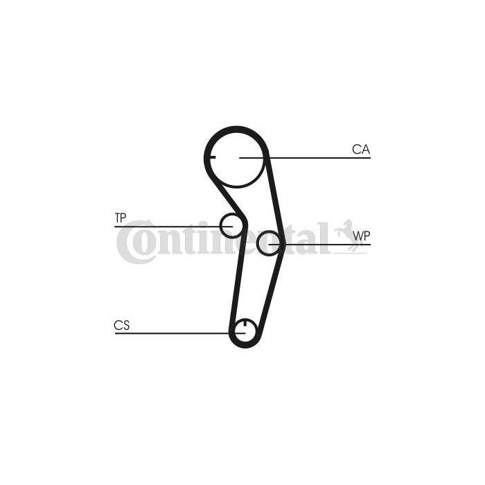 Ремінь ГРМ CONTITECH CT1053 зображення 2