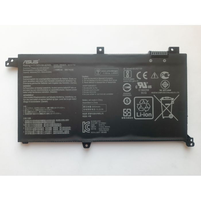 Аккумулятор для ноутбука ASUS VivoBook S430 B31N1732, 3653mAh (42Wh), 3cell, 11.52V, Li-io (A47635)