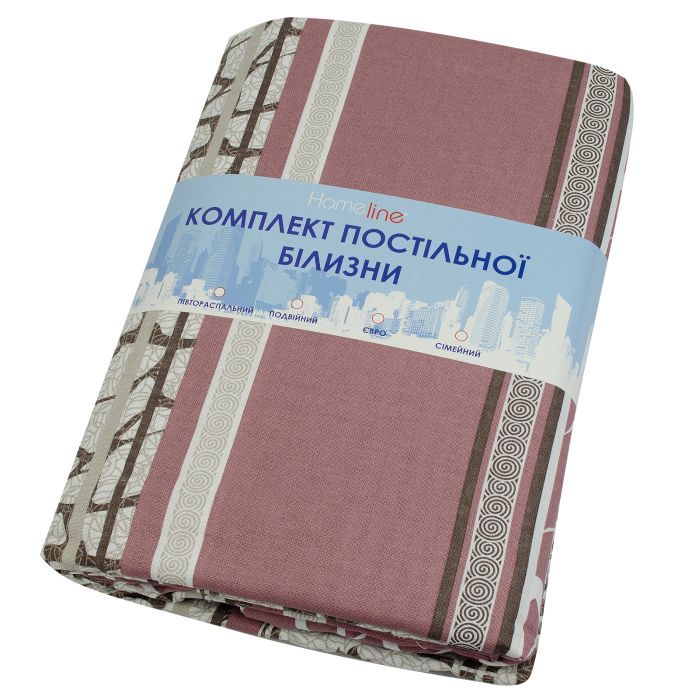 Постільна білизна Home Line Мармур бежевий бязь полуторний (156312) зображення 2