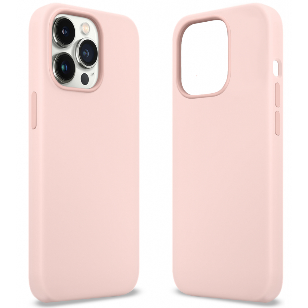 Чехол для мобильного телефона MakeFuture Apple iPhone 13 Pro Premium Silicone Chalk Pink (MCLP-AI13PCP)