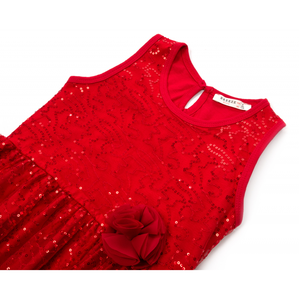 Платье Breeze праздничное с пайетками (12740-128G-red) изображение 3