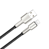 Дата кабель USB 2.0 AM to Lightning 1.0m head metal black ColorWay (CW-CBUL046-BK) изображение 2