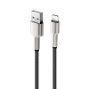 Дата кабель USB 2.0 AM to Lightning 1.0m head metal black ColorWay (CW-CBUL046-BK) изображение 4