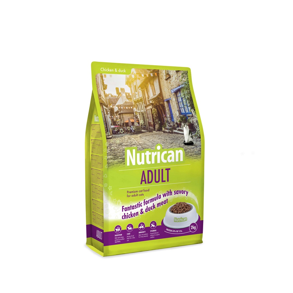 Сухой корм для кошек Nutrican Adult Cat со вкусом курицы 2 кг (nc513376)