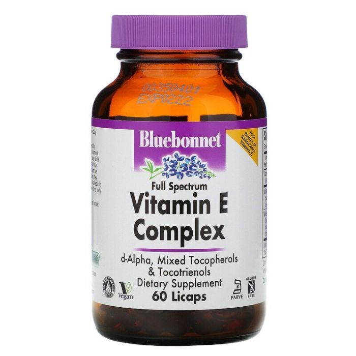 Витамин Bluebonnet Nutrition Комплекс Витамина E, Vitamin E Complex, 60 капсул (BLB-00601)