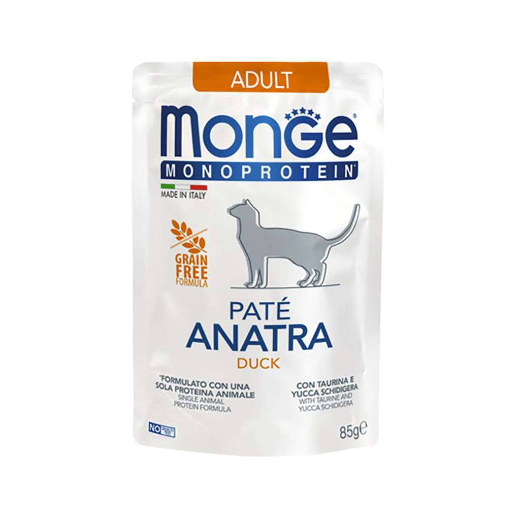 Паштет для кошек Monge Cat Monoprotein Adult утка 85 г (8009470013703)