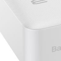 Батарея универсальная Baseus Bipow 30000mAh, 15W, inp:USB-C/Micro-USB/3A, out:USB-C/2*USB-A/3A, white (PPDML-K02) изображение 2