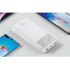 Батарея универсальная Baseus Bipow 30000mAh, 15W, inp:USB-C/Micro-USB/3A, out:USB-C/2*USB-A/3A, white (PPDML-K02) изображение 4