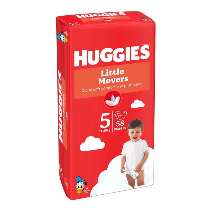 Подгузники Huggies Little Movers 5 (12-22 кг) Mega 58 шт (5029053548784) изображение 2