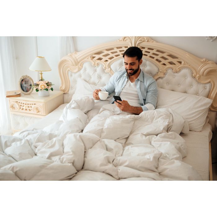 Одеяло MirSon пуховое Raffaello 053 зима+ 200x220 см (2200000018168) изображение 8