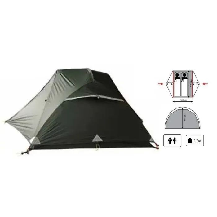 Палатка Tramp Cloud 2 Si Red (TRT-092-red) изображение 7
