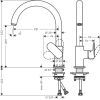 Смеситель Hansgrohe Vernis Blend M35 (71870670)