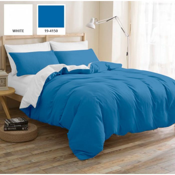 Постельное белье MirSon King Size Бязь Premium Pablo Blue (11-2107+19-4150) 220х240 (2200001172449)