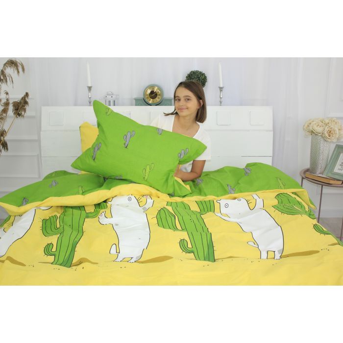 Постільна білизна MirSon Бязь Premium 17-0372 Cactus Сімейний (2200002668033) зображення 3