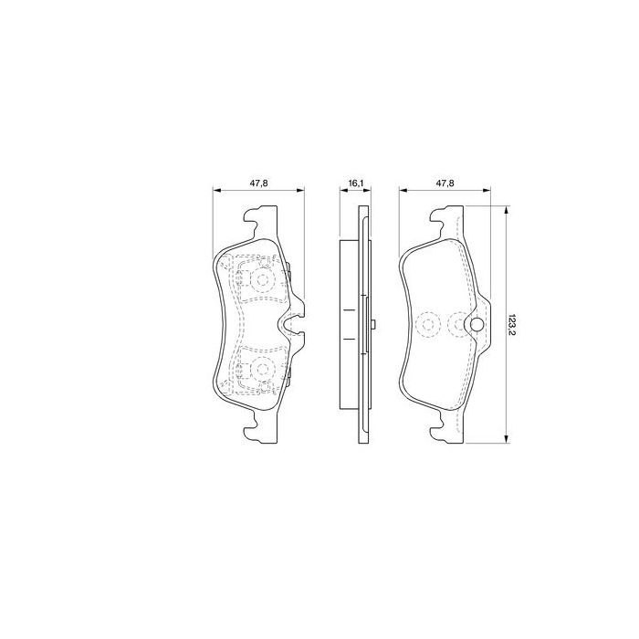 Гальмівні колодки Bosch 0 986 494 063