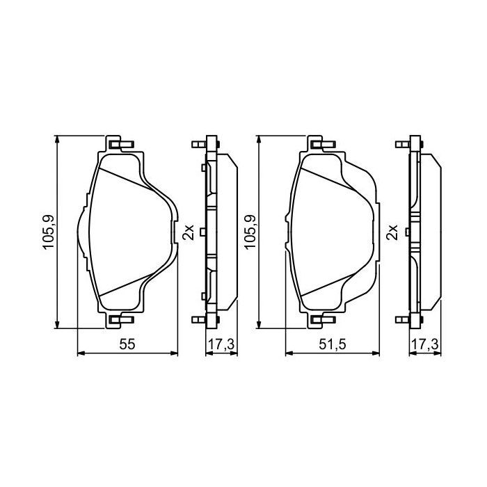 Тормозные колодки Bosch 0986494805 изображение 4