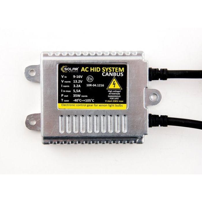 Автолампа SOLAR Slim Canbus Premium Ballast 35W, 9-16В (1570)