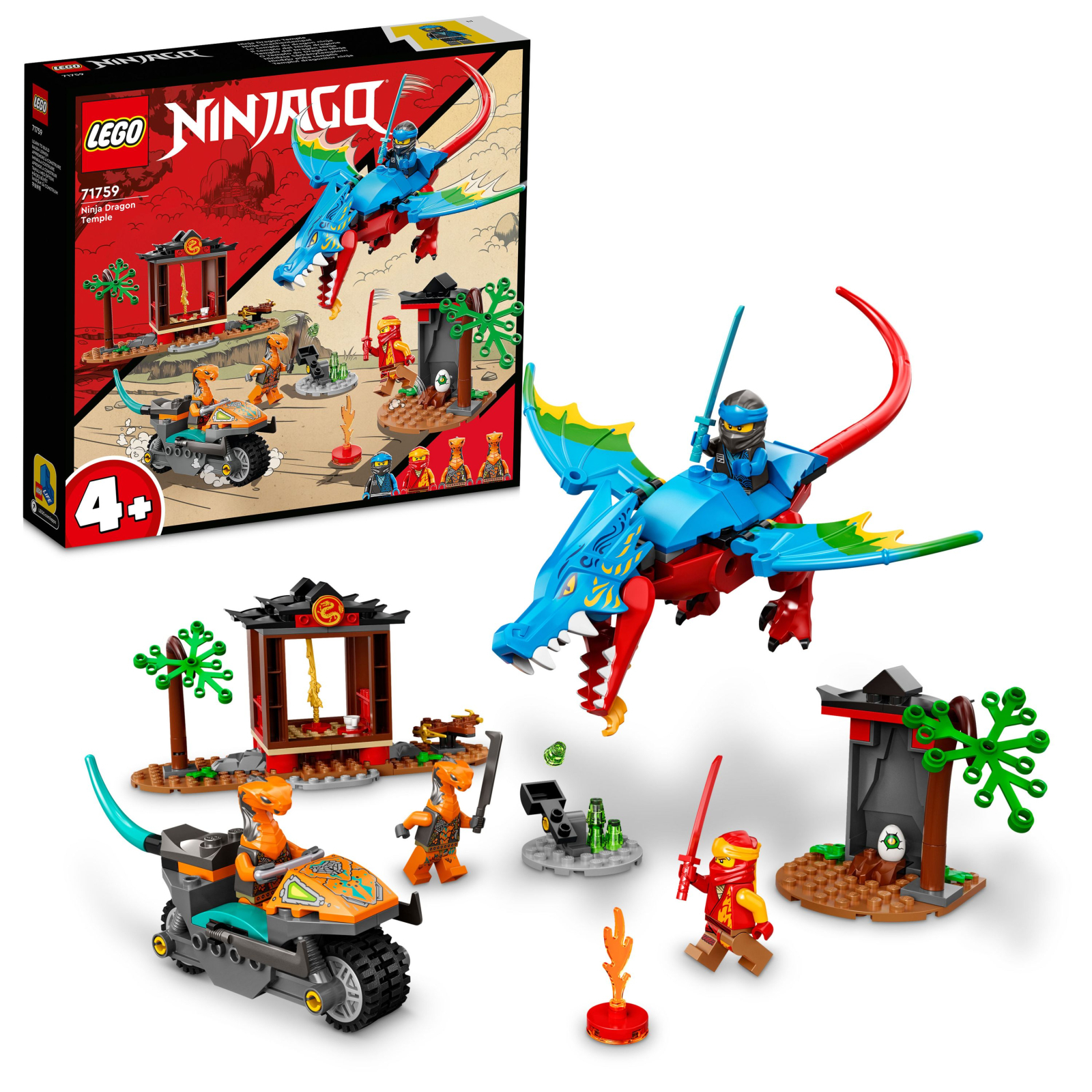 Конструктор LEGO Ninjago Храм ніндзя-дракона 161 деталь (71759) зображення 2