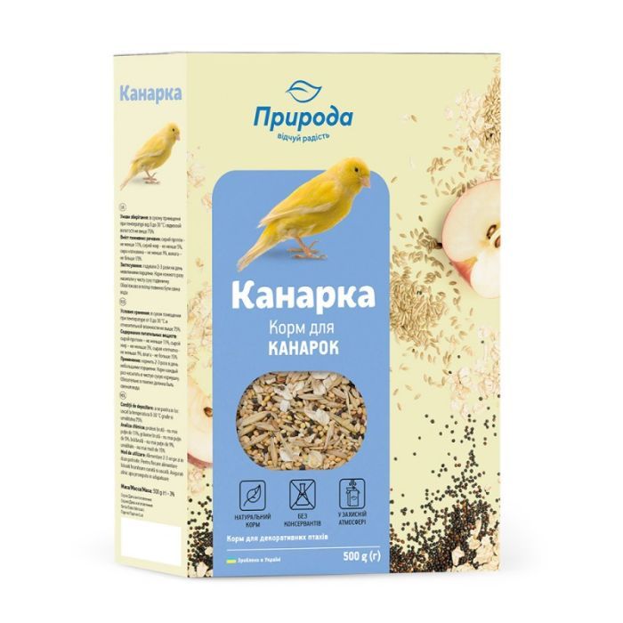 Корм для птиц Природа «Канарка» для канареек 500 г (4823082410781)