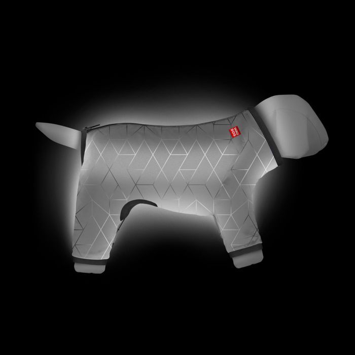 Дождевик для животных Collar WAUDOG Clothes светоотражающий S32 В 47-50 см, С 35-38 см (5423) изображение 3