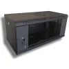 Шкаф настенный Hypernet 4U 19" 600x350 (WMNC-350-4U-FLAT-BLACK)