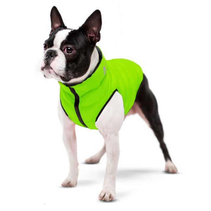 Курточка для тварин Airy Vest двостороння XS 22 салатово-чорна (1716) зображення 2