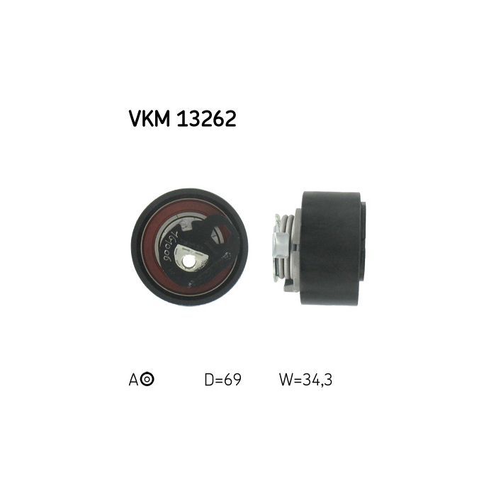 Ролик натягувача ременя SKF VKM 13262
