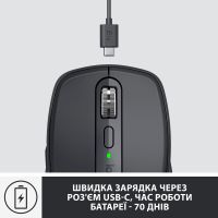Мишка Logitech MX Anywhere 3 Performance for Business Wireless Graphite (910-006205) зображення 5