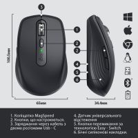 Мишка Logitech MX Anywhere 3 Performance for Business Wireless Graphite (910-006205) зображення 6