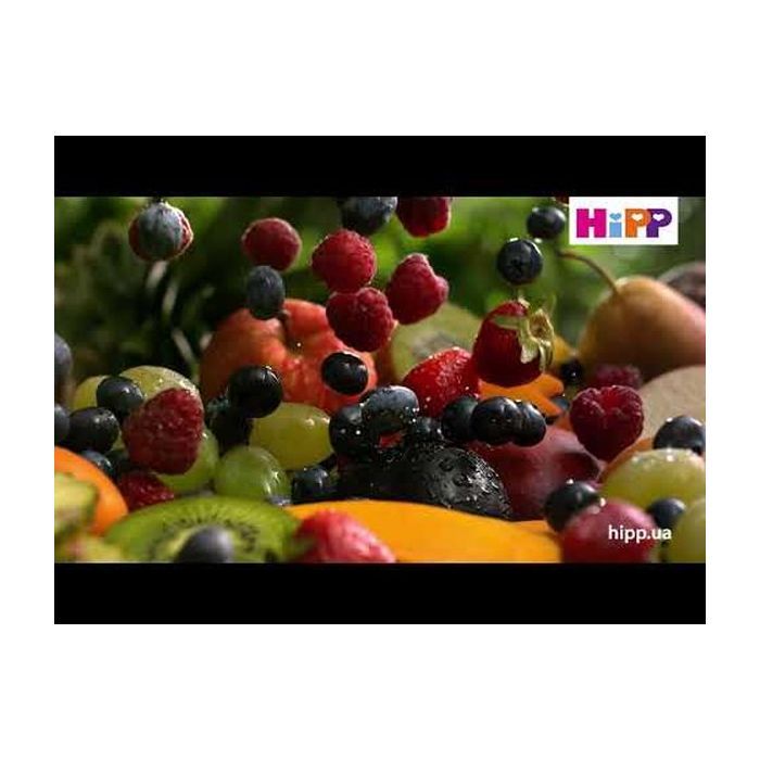 Дитяче пюре HiPP Яблуко Персик Чорниця Малина 100 г (9062300133773) зображення 2