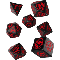 Фото - Прочие игрушки Набір кубиків для настільних ігор Q-Workshop Dragons Black red Dice Set (7