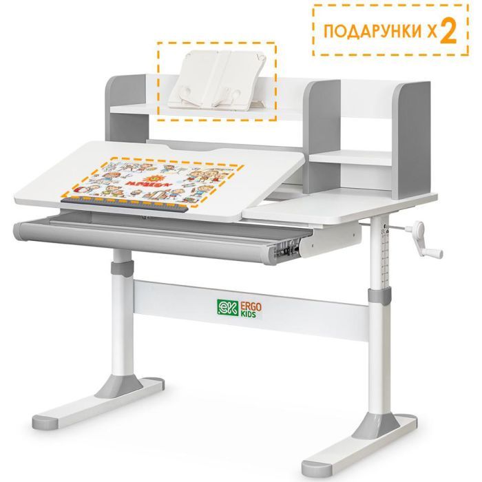 Парта ErgoKids TH-330 Grey (TH-330 W/G) зображення 3