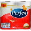 Туалетная бумага Perfex Pure White 3 слоя 4 рулона (8600101745477)